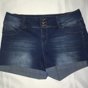 Denim shorts